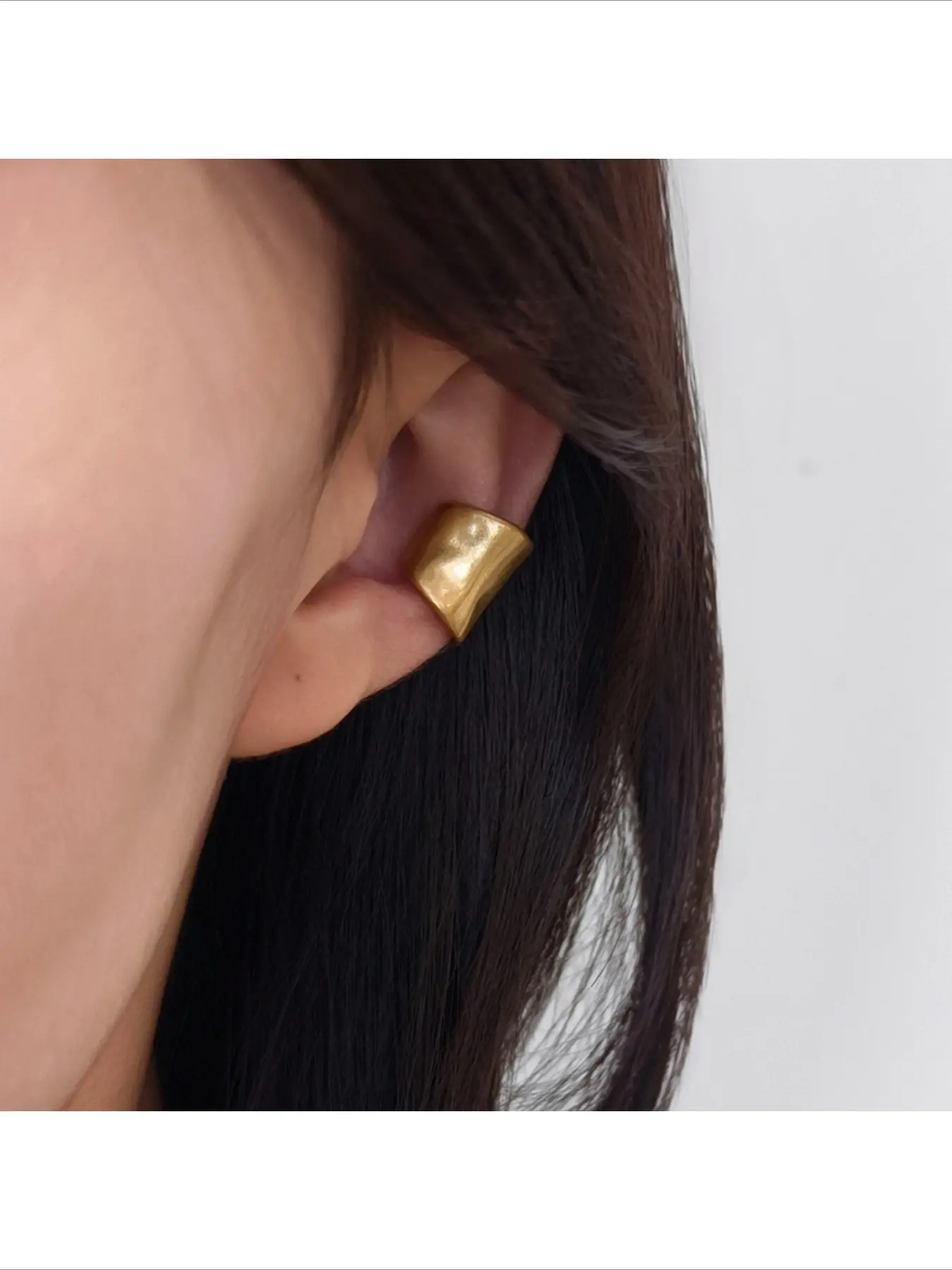 Trendy Minimalist Arc Ear Cuff Fashionable High End Niche Versatile Earrings Unique Retro Ear Jewelry
