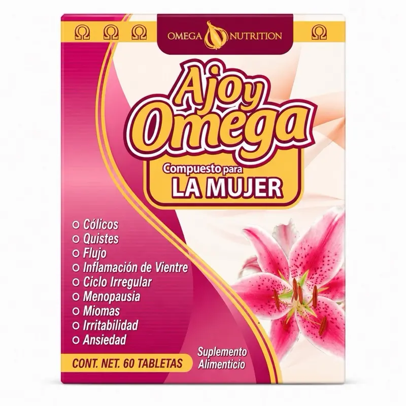 Ajoy Omega Compuesto Para La Mujer Herbal Supplement Tablets for Women’s Wellness Support – 60 Tablets