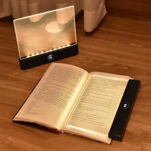 Upgraded Version LED Book Light and Night Light 2 in 1, 3 Color Temperatures & Stepless Dimming, USB Rechargeable Reading Light with Timer for Night