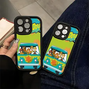 Scooby Doo Cartoon Vinyl Phone Case Compatible with iPhone 11/12/13/14/15/16 (Pro Max/Plus) for Kids Teens Adults Retro Cartoon Fans