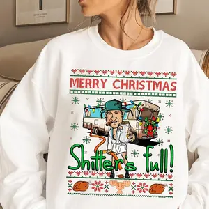 Merry Christmas Shiter Full Sweatshirt, Funny Christmas Vacation Movie Shirt, Holiday Humor T-shirt, Funny Shirt Casual Comfort