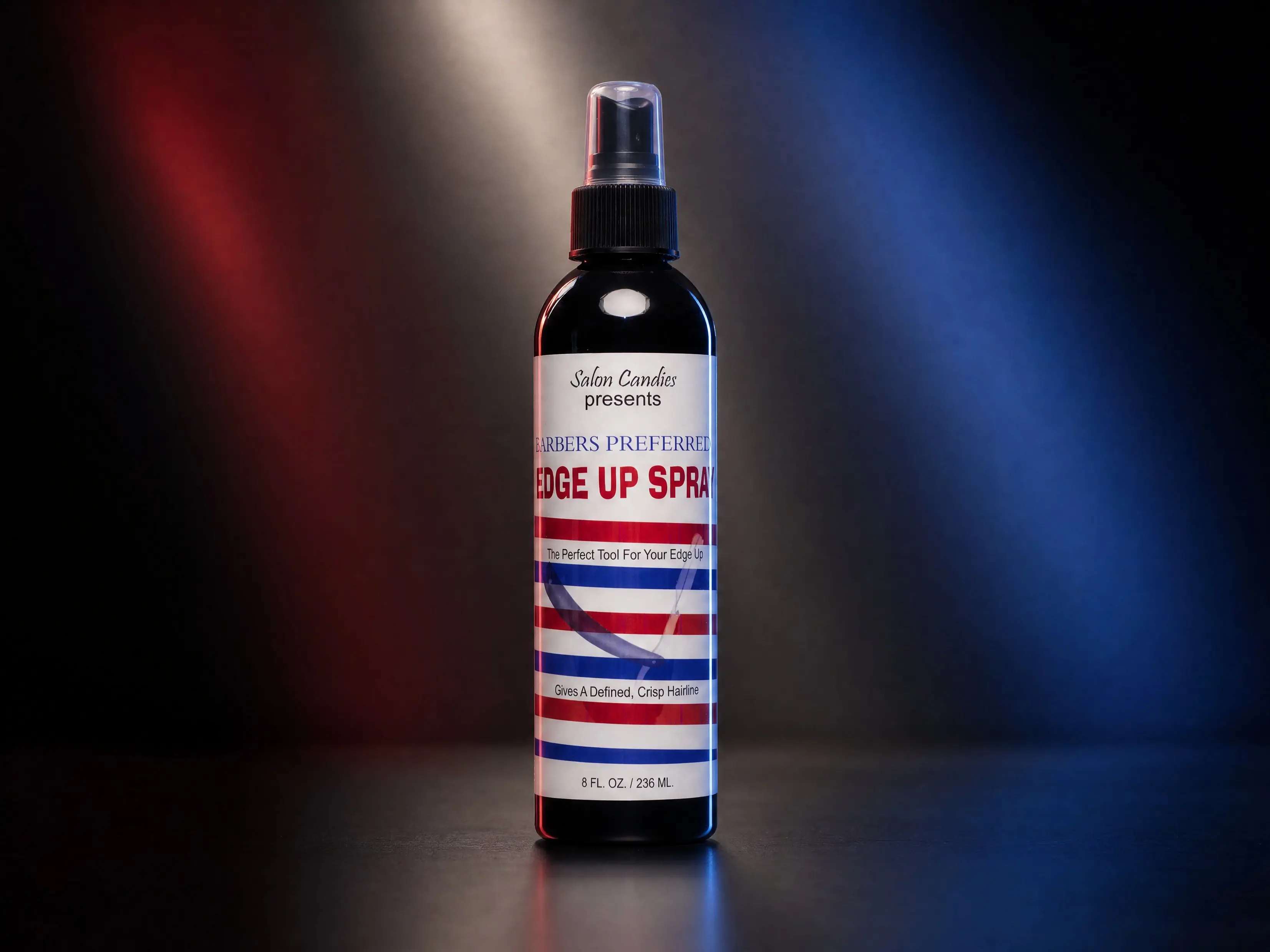 Barbers Edge Up Spray, 8oz Fragranced Edge Control Hair Product with Light Misting Formula for Polished Hair Lines