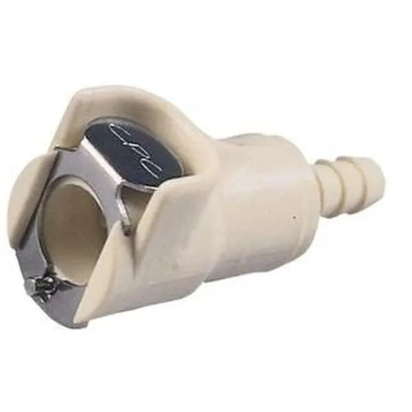 CPC Colder Products Acetal Push-to-Connect Female Push-Fit Connector, 3/8" ID, Tan, Max 120psi, PLC1700612, Push-Connect