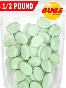 Bubs Sour Pear Snack Candy - 1/2 Pound Bag