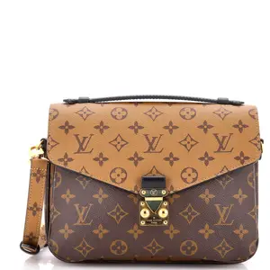 Pre-owned Louis Vuitton material Messenger Bags Pochette Metis Reverse Monogram Canvas by Rebag