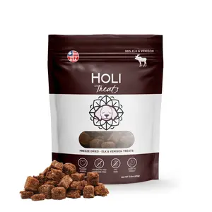 HOLI Freeze Dried Elk & Venison Dog Treats for Training - All Natural Nutrition for All Life Stages