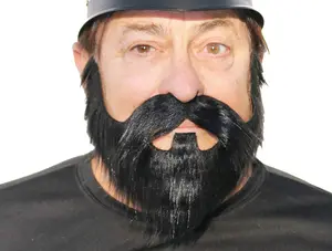 Hipster Beard Costume, Fake Facial Hair, Self Adhesive, False