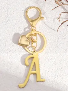 Women Girls Cute Stainless Steel Heart Letter Multi Purpose Keychain, Keychain For Bags, Handbag Backpack Charm, Personalized Gift, Car Key Holder