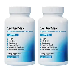 CellJuvMax Hormonal Acne Supplement -- Digestive Support, Liver Detoxifiers, Hormone Balancing, Mood Support, Reduces Stress, Formulated Dietary Vitamin with Bioavailable Vitamin A & 90 Capsules