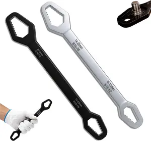 Universal Car Torx Wrench,8-24mm Self-tightening Wrench,Double-head Torx Spanner,Non-Slip Multi-function Wrench for Most Nuts & Bolts Repair,Professional Car Assembly & Disassembly Tool