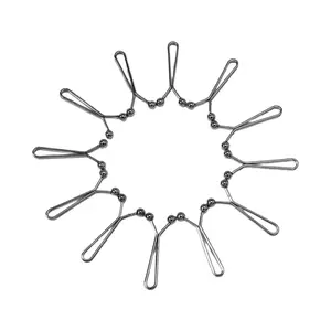 Set of 12 Convenient Scarves Fixing Clasp Alloy Scarf Clip Ornament for Women