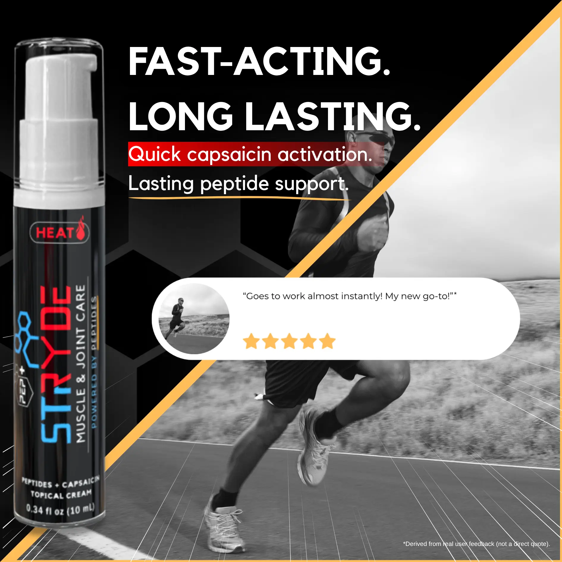 PEP+ STRYDE PERFORMANCE & RECOVERY BUNDLE (Travel Size - 4 Pack) Muscle ...