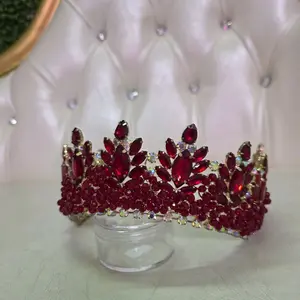 Burgundy crystals Quince Crowns