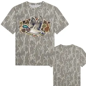 Flying Mallard Duck mossy tee ,Preppy Camo Dad mossy oak T-Shirt Camo | Mossy Oak gift for dad 2026