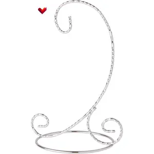 Ornament Display Stand  - Twisted Silver-Toned