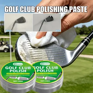 Multi-Functional Metal Polish Paste, Golf Club Polish Paste, Removes Scratches and Oxidation, Restores Shine, Golf Club Care Kit