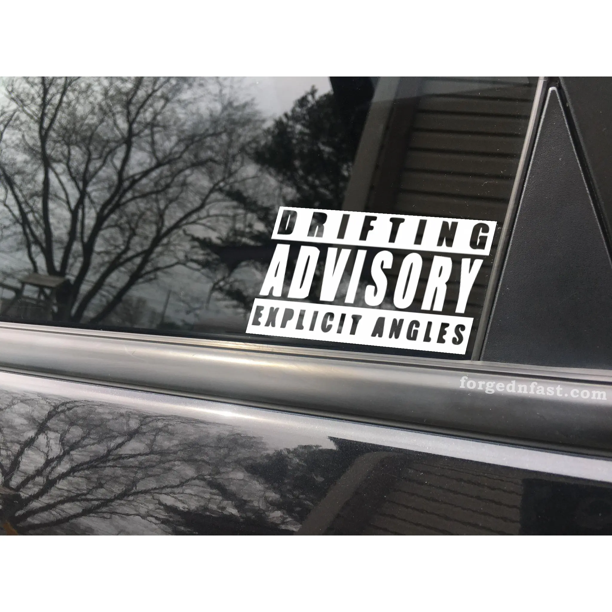 Drifting advisory funny car sticker decal