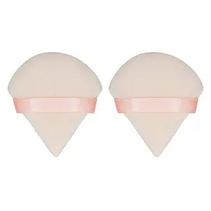 2Pcs Triangle Powder Puffs, Face Makeup Puff for Body Loose Powder Beauty Makeup Tool Nude