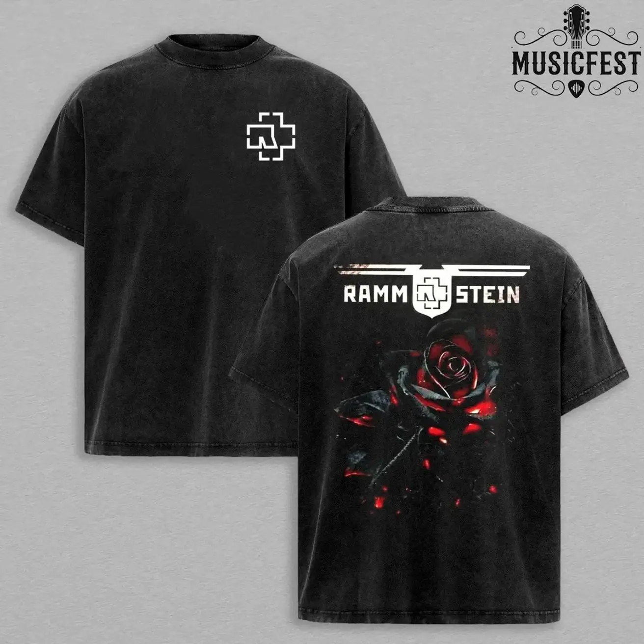 Vintage T-shirt & Hoodie Autentyk Rammstein , Gift for band fans, Men's and women's round neck cotton casual T-shirt Washed , Beautiful graphic T-shirt Top Womenswear Breathable Everyday YXD