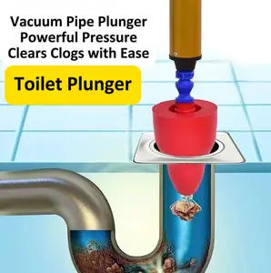 3D High-Pressure Air Drain Blaster – Multi-Use Toilet & Shower Plunger for Fast Clog Removal