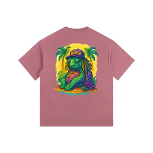 Women's Vintage Washed Oversized Cotton Short-Sleeve T-Shirt, Streetwear Apparel Garment with Soft Cotton Fabric