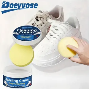 Doeyvose Shoe Cleaner Cream, Effective Stain Remover for Footwear, Cars Seats, Paint Surfaces, RV Bathrooms, Kitchens, Multi-Purpose Cleaning