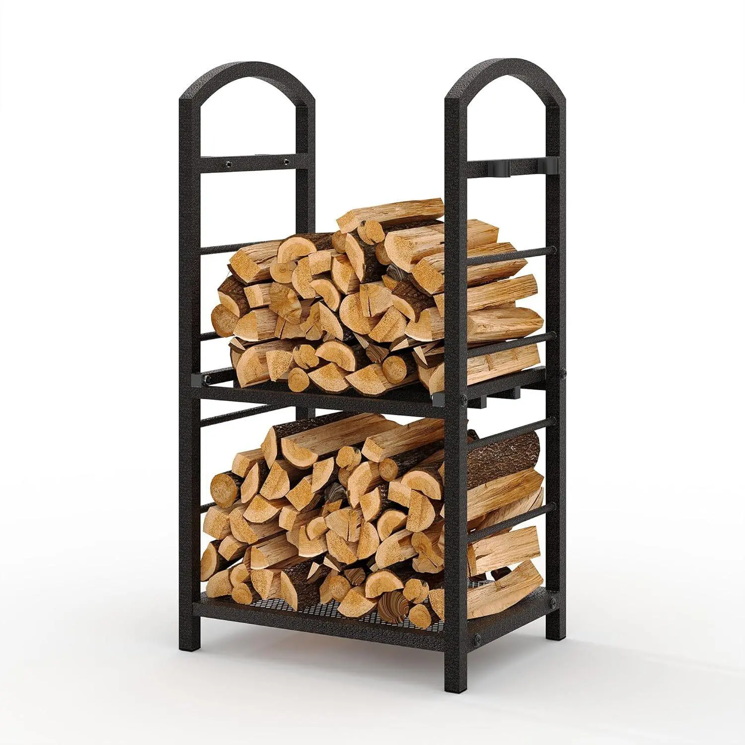 30 Inch High Firewood Rack Outdoor, Fireplace Tool Rack for Indoor Outdoor Fire Log Holder, Heavy Duty Large Fireplace Storage Firewood Log Rack for Indoor, Wood Stove or Patio,Copper auto repair garage acacia coffee table lawn dethatcher