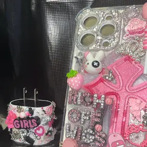 Heart Shaped Pink and Black Adapter and Jump Case Set