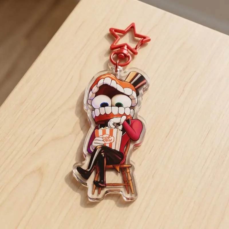 The Amazing Digital Circus  Acrylic Charms, Caine keychains, Chibi Caine Inspired Charm
