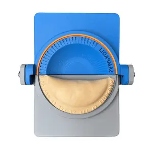 Sampaoli Commerce USA – Piano Empanada Maker with Built-In Dough Cutter and Custom Logo | Elegant Crimp Design | Sizes 4.7”–7” | Made in USA | Dumpling Press Too