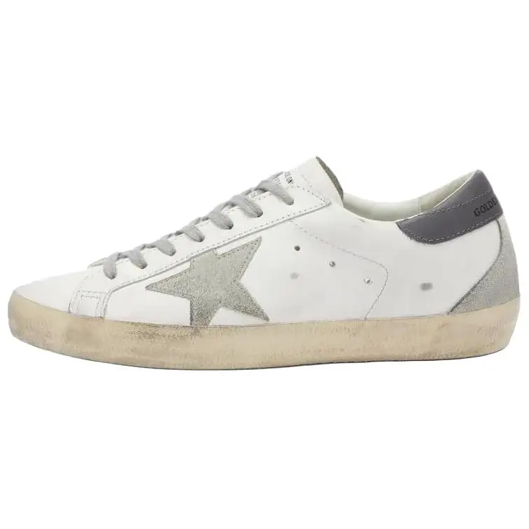 Golden Goose Super-Star Men's Low-Top Leather Casual Classic Trainer Walking Footwear - Round Toe, Lace-Up Closure, House White Official Shoes with Maison Mihara Verification Credentials & Global Authentication Support