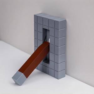 gaming flip handle light switch cover plate, dual-function wall protector & entertainment space props, aesthetic easy-install accessories for bedroom, kitchen, roleplay & puzzle room decor, decorative, home