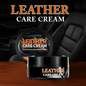 Car Leather Care Cleaning Cream for Interior, Leather Bags, Shoes – Multipurpose Use