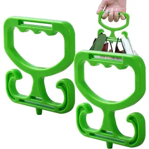 2-Pack Grocery Bag Carrier Handle – Heavy Duty Plastic Bag Holder for Shopping, Buckets & More |   Comfortable Grip, Holds 100lbs – Reusable & Easy to Carry