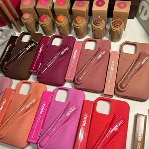 Luxury Hailey RHODE With Lipstick Glaze Balm iPhone 17 16 15 14 13 12 11 Pro Max Case Soft Silicone Shockproof Back Cover With Box