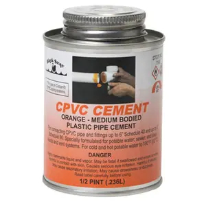 Black Swan Manufacturing  CPVC Solvent 16 oz Cement Orange Med Bodied