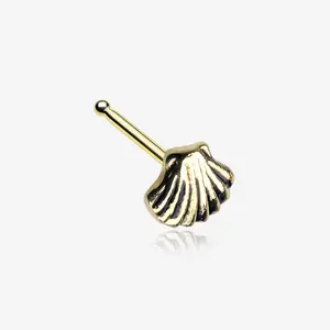 Golden Ariel's Shell Icon Nose Stud Ring