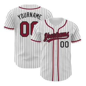 Custom Team Name Number Baseball Jersey Pinstripe, Custom Baseball Jersey for Men Women, Personalized Pinstripe Jersey