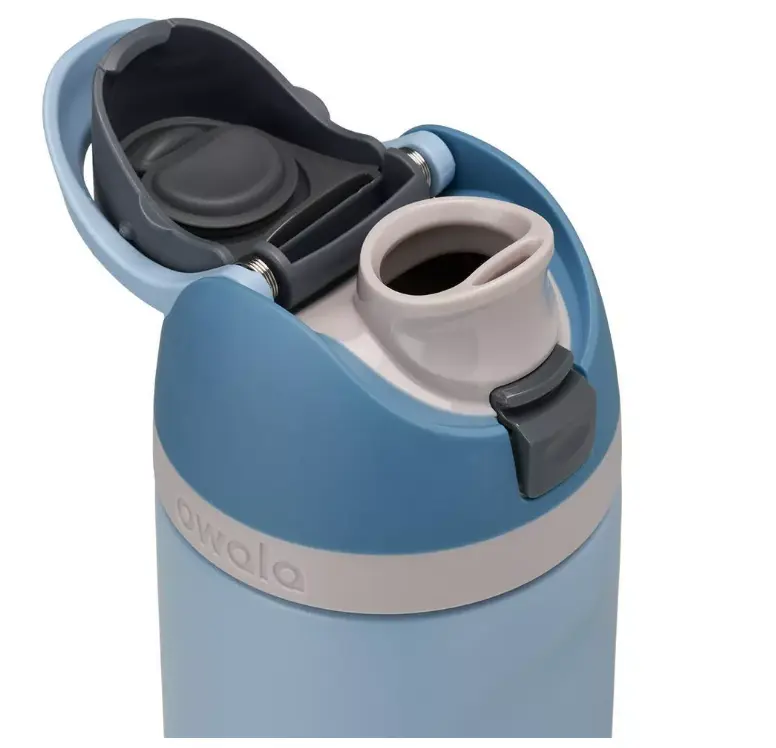 Owala FreeSip Stainless Steel Water Bottle 24 oz - Rainstorm Blue
