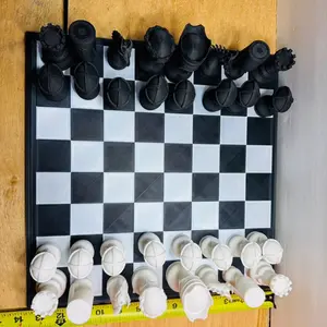 Skull Theme Chest Set Large Size Board & Weighted Game Pieces Made in USA High-Quality Chess Pieces