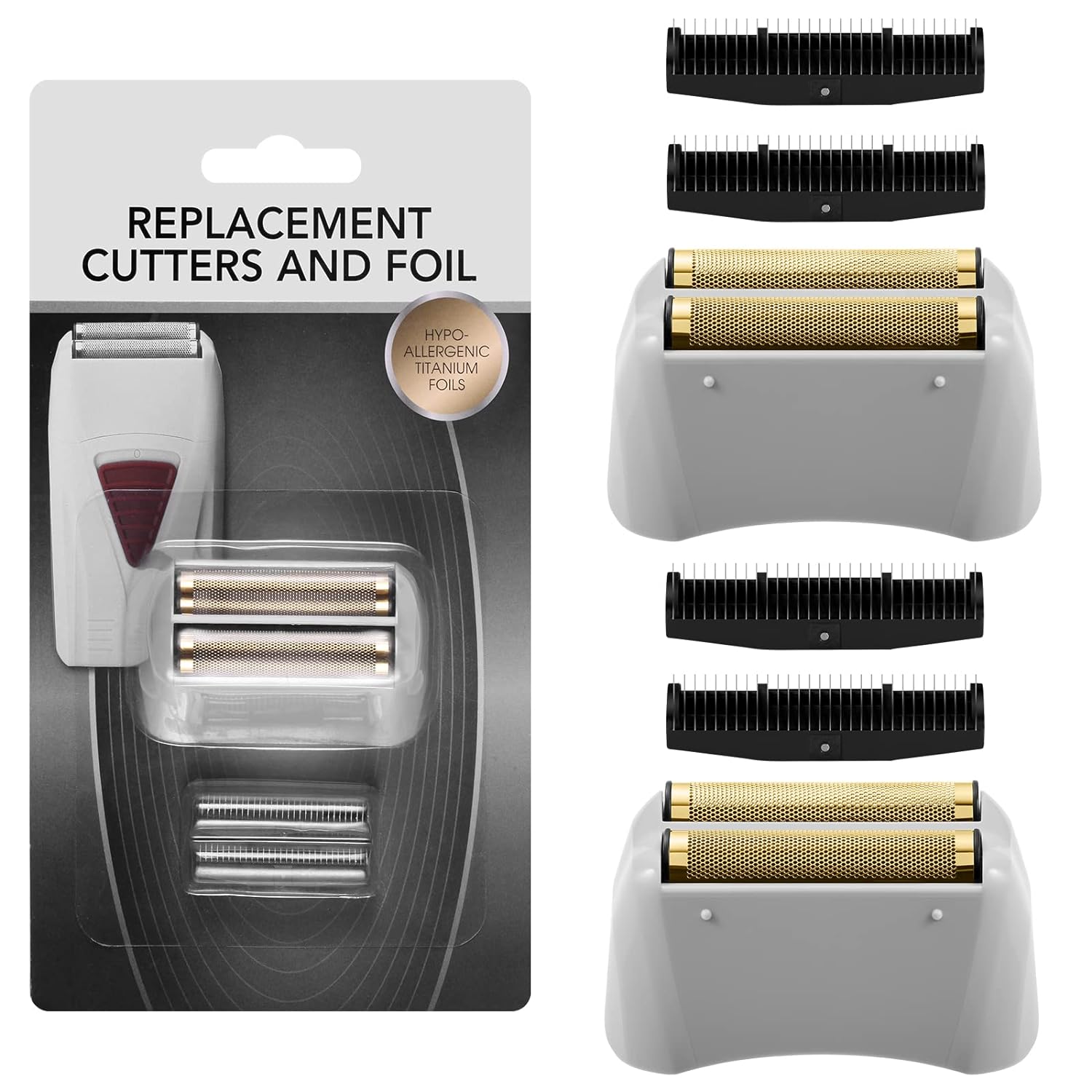 pro Replacement Foil And Cutter Blade for Andis ProFoil Lithium Shaver 17150 TS-1 17155 17200 Electric Shaver Compatible with PROGEMI Accessories