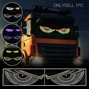 Devil Eyes LED Screen for Car Windshield, LED Matrix Panel Colorful Eye Light for Car Windows, 11 Light Modes DIY Car Dynamic LED Sign Lights, Car Accessories, Boujee car accessories