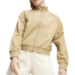 PUMA Womens T7 Small Logo  Athletic Outerwear Casual - Beige