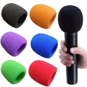 Multicolor Microphone Foam Covers, Enhances Sound Clarity, Durable Design for Handheld Mics, Perfect for Live Performers & Studio Use