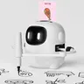 Drawing Robot for Kids, Voice Interactive Educational Drawing Machine, with 150 Cards 12 markers 5 pens. Montessori Painting Learning Toys for 3+ Boys Girls, #Summervibes,back to school