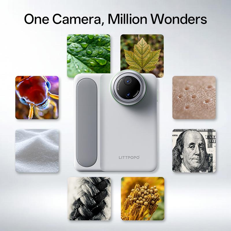 MicroCam X1 Premium 4K Digital Microscope Set – Includes Silicone Case & Lanyard | 400X Pocket Zoom