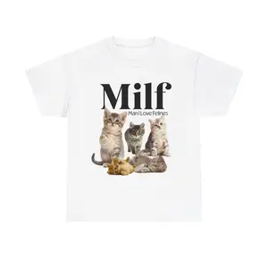 Man I Love Felines Cottagecore Cats Shirt, Cat Lover Shirt, Cat Person Gift, Gift for Mom, Funny Mom Tshirt, Funny Kitten Shirt T-Shirt Menswear Top
