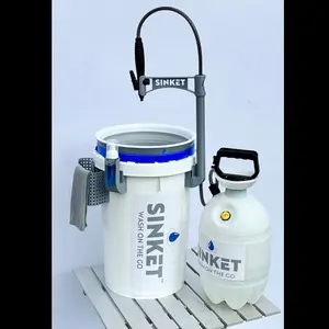 SINKET Portable Camping Sink for Outdoor Handwashing with Sprayer Dish Rack and Soap Bottle Wash on the Go