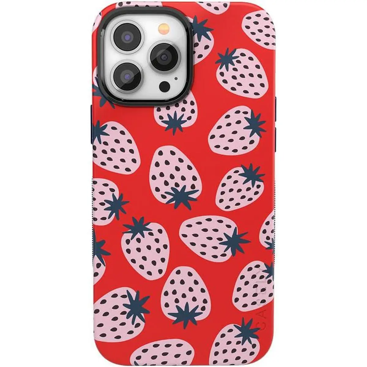 Casely iPhone 14 Pro Max Case | I'd Pick You | Red Strawberry | Bold Protective Design | Compatible with MagSafe