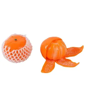 Peelable Orange Squishy Toy - Slow Rising Stress Relief Squeeze Fidget Toy